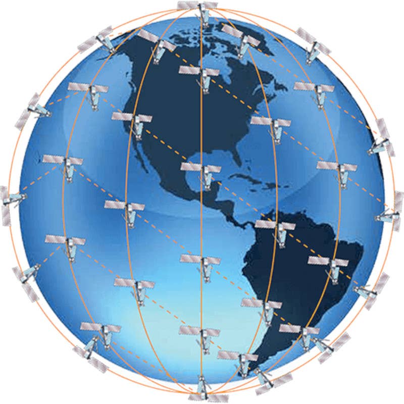 A graphic depicting the coverage offered by Iridium's satellite constellations, including polar orbits. <em>Iridium Satellite Communications</em>
