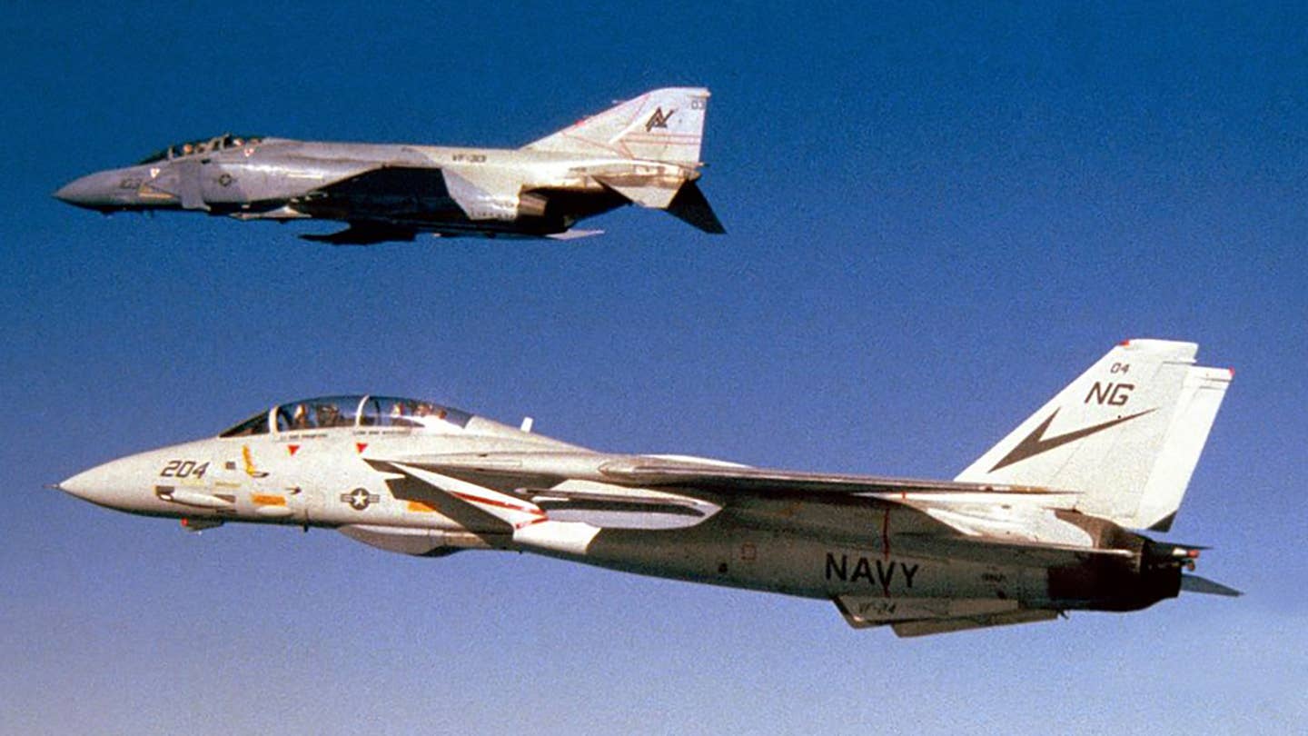F-14 shot down and F-4 over the med