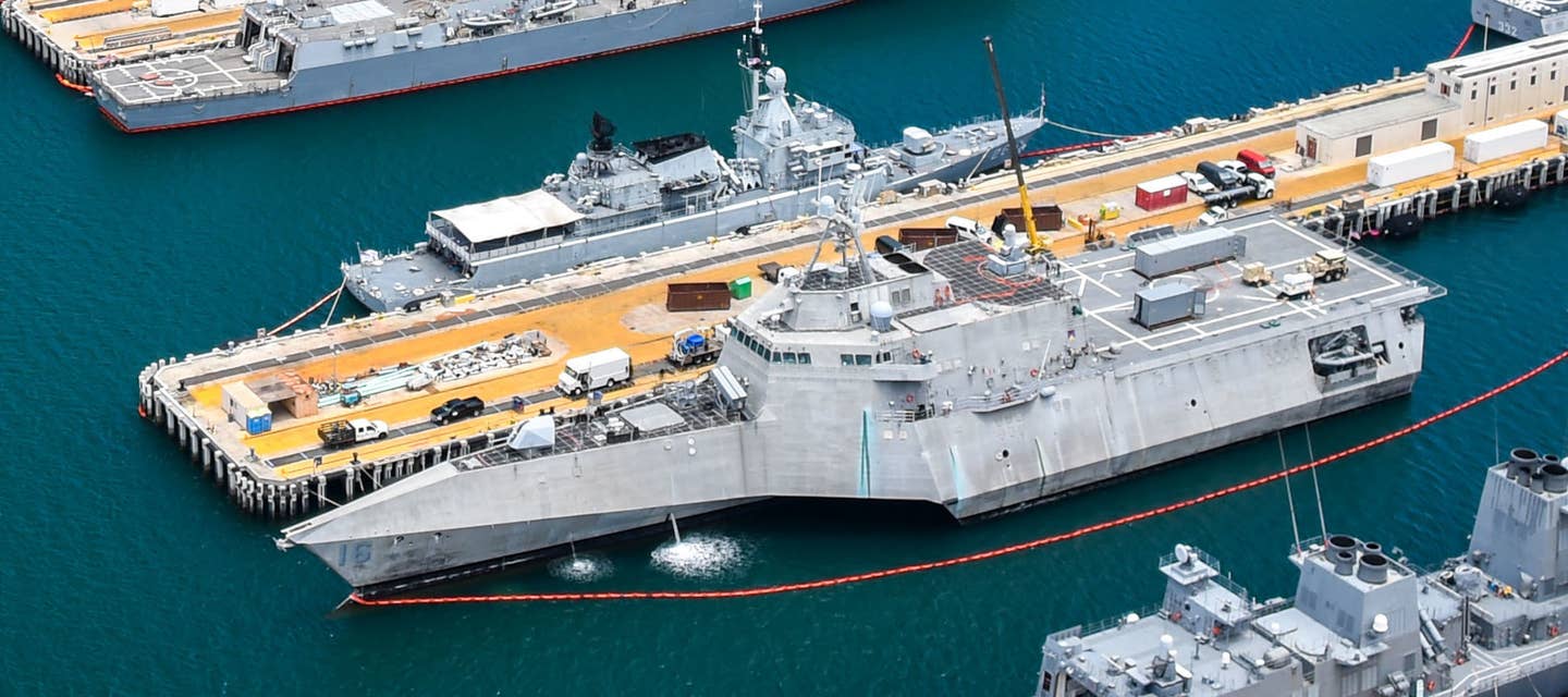 USS <em>Tulsa</em> at Pearl Harbor during RIMPAC 2022. <em>USN</em>