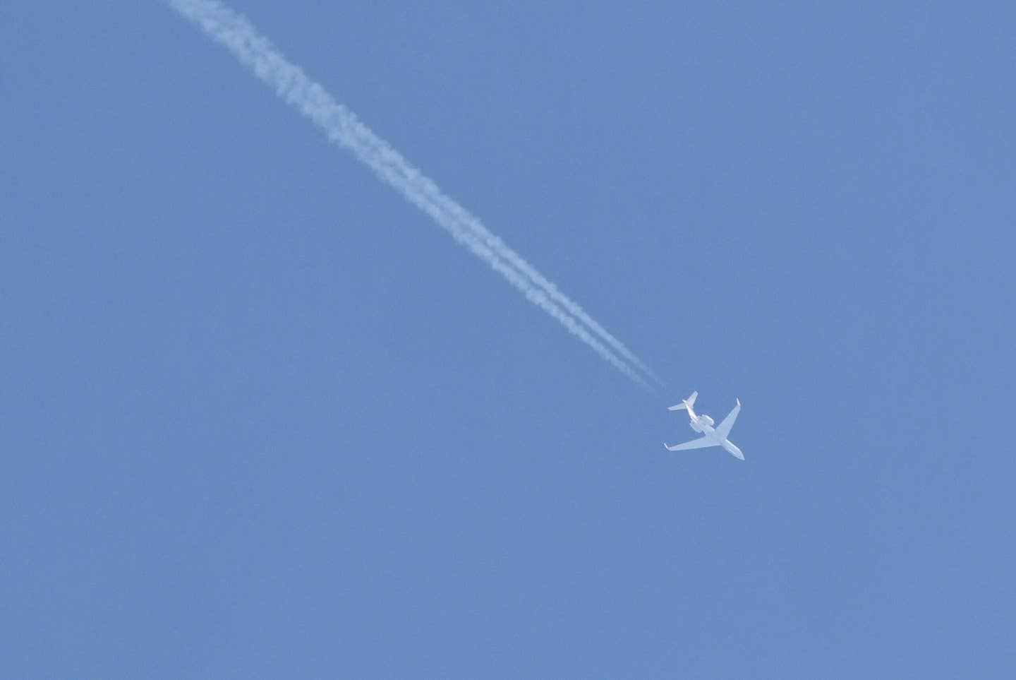 An Israeli Air Force Nachshon Shavit surveillance aircraft over the border between Israel and the Gaza Strip on October 26, 2023. <em>Photo by JACK GUEZ/AFP via Getty Images</em>