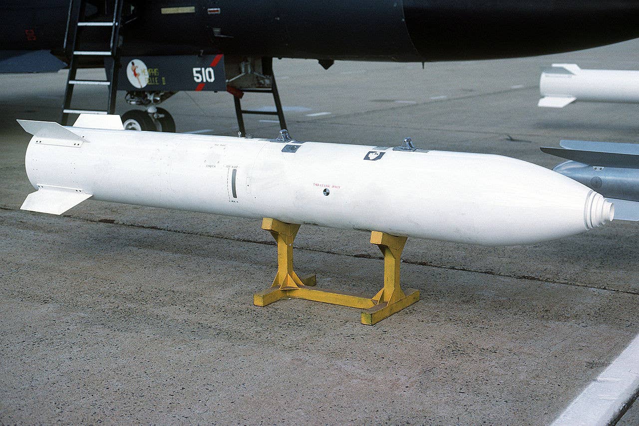 An inert B83-series nuclear bomb. <em>DOD</em>