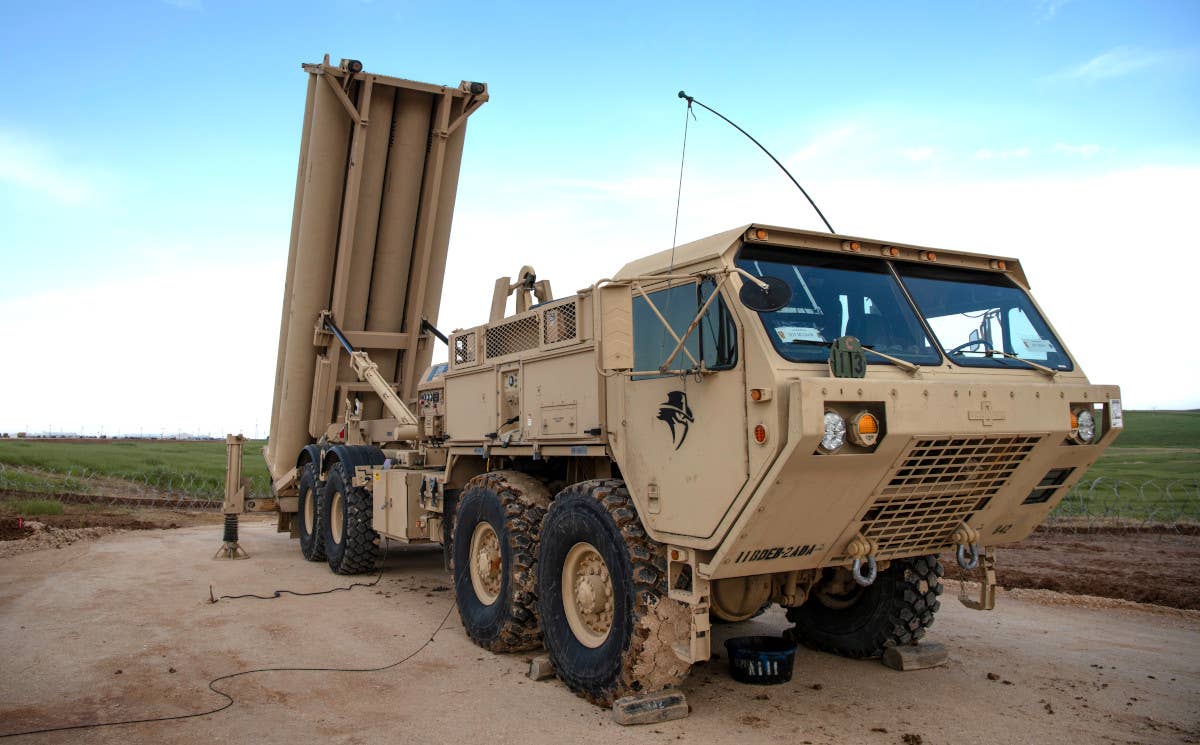 A US Army THAAD launcher in Israel during an exercise in 2019. <em>USAF</em>