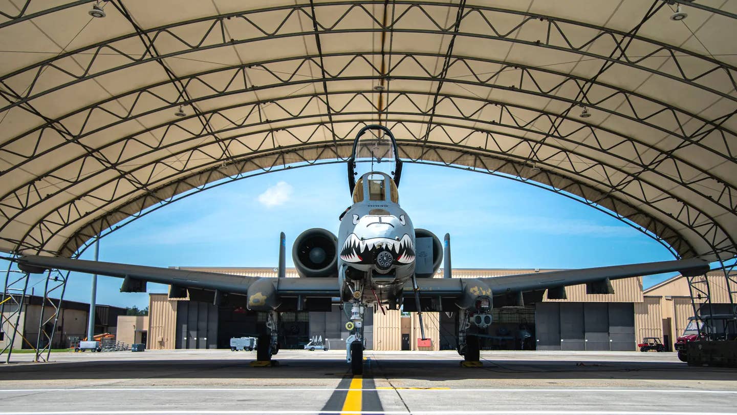 The A-10 seen here, serial number 80-0149, was sent to the boneyard at Davis-Monthan Air Force Base in Arizona in April. <em>USAF</em>