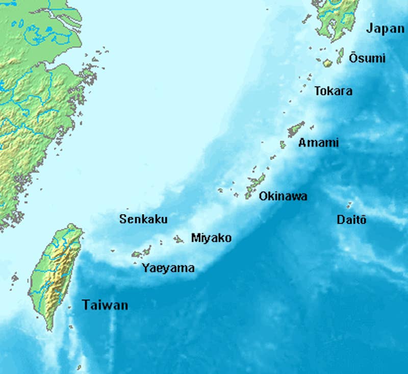 Location of the Ryūkyū Islands.<em> Uchinanchu via Wikimedia Commons</em>