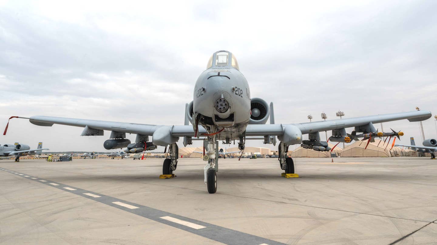 One of the armed A-10s seen in the new pictures. <em>USAF</em>