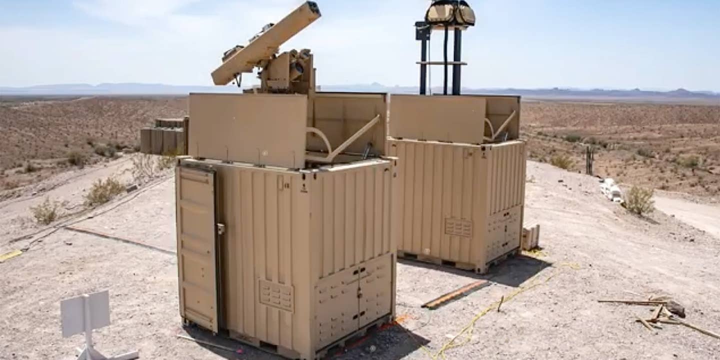 The US Army has demonstrated a containerized counter-drone system armed with 70mm laser-guided rockets.