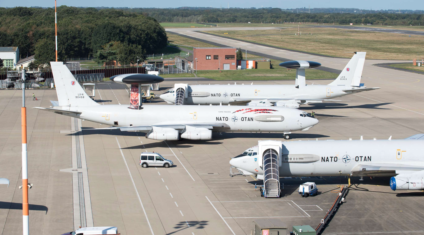 A portion of the flight line at Geilenkirchen Air Base. <em>Melanie Becker/Luftwaffe</em>