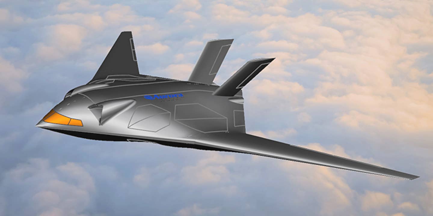 Aurora Flight Sciences is developing a fan-in-wing blended wing body aircraft concept as part of a U.S. military program exploring ideas for a fast-flying vertical takeoff and landing cargo aircraft.