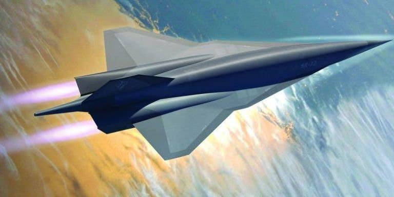 One of a number of past SR-72 concept art releases.<em> Lockheed Martin Skunk Works </em>