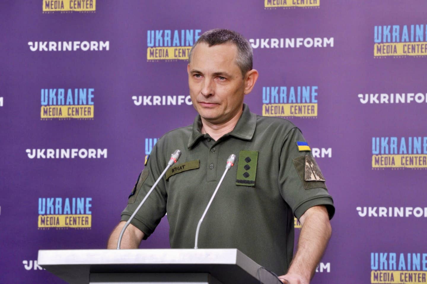 Ukrainian Air Force spokesman Col. Yuri Ignat pictured in June 2022. <em>Ukrainian Media Center</em>