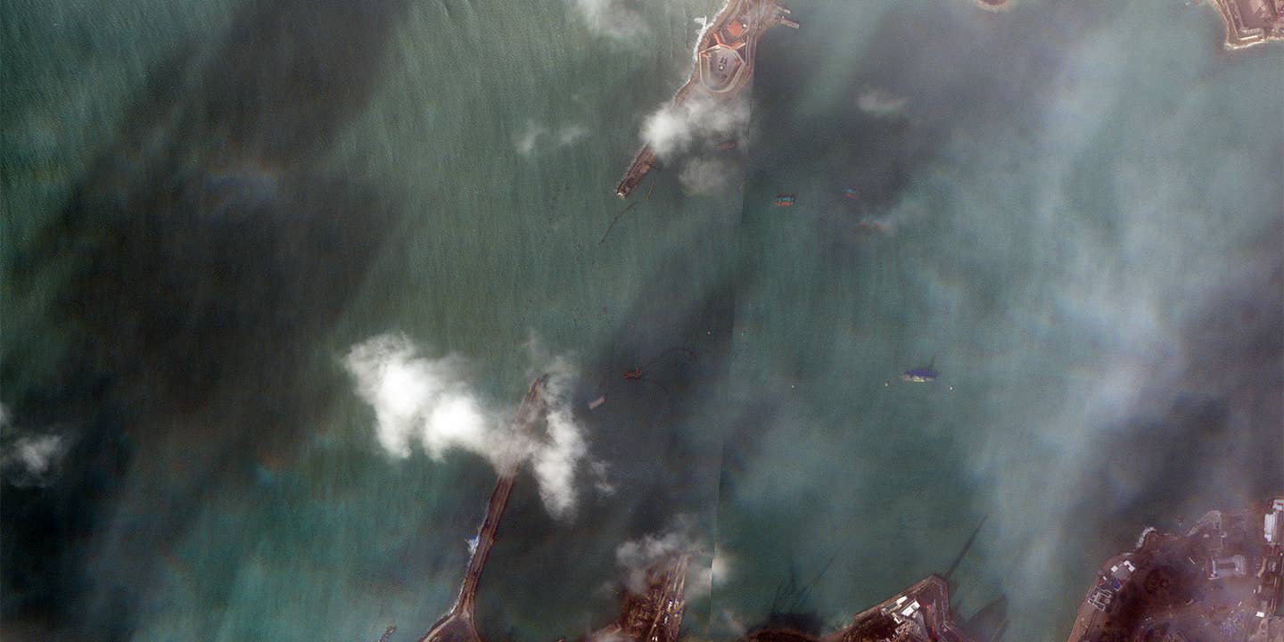 Russia's Sevastopol Harbor defenses were badly damaged by Monday's Black Sea storm.