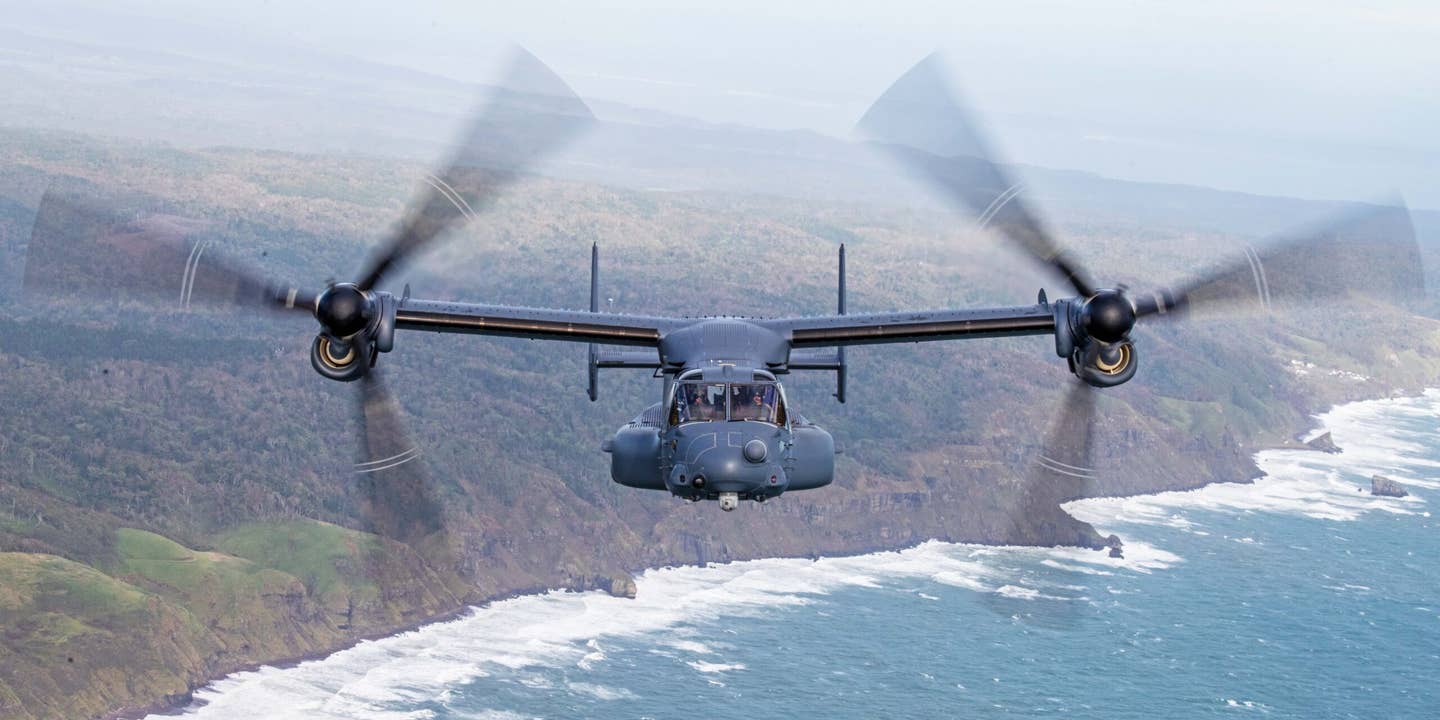 A CV-22 Osprey from the 21st Special Operations Squadron flies in support of exercise Resolute Dragon 22 over Kamifurano Maneuver Area, Hokkaido, Japan, Oct. 11, 2022. Resolute Dragon 22 is an annual bilateral exercise designed to strengthen the defensive capabilities of the U.S.-Japan Alliance by exercising integrated command and control, targeting, combined arms, and maneuver across multiple domains.