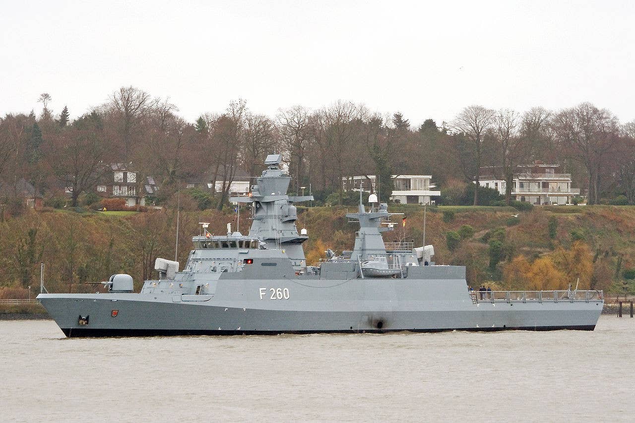 The German Navy corvette <em>Braunschweig</em>. <em>Torsten Bätge via Wikimedia</em>