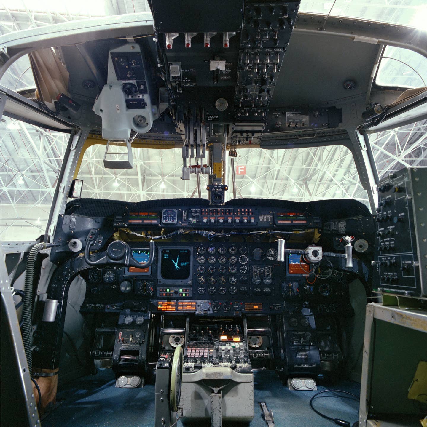 Cockpit of the QSRA including the HUD. <em>NASA</em>