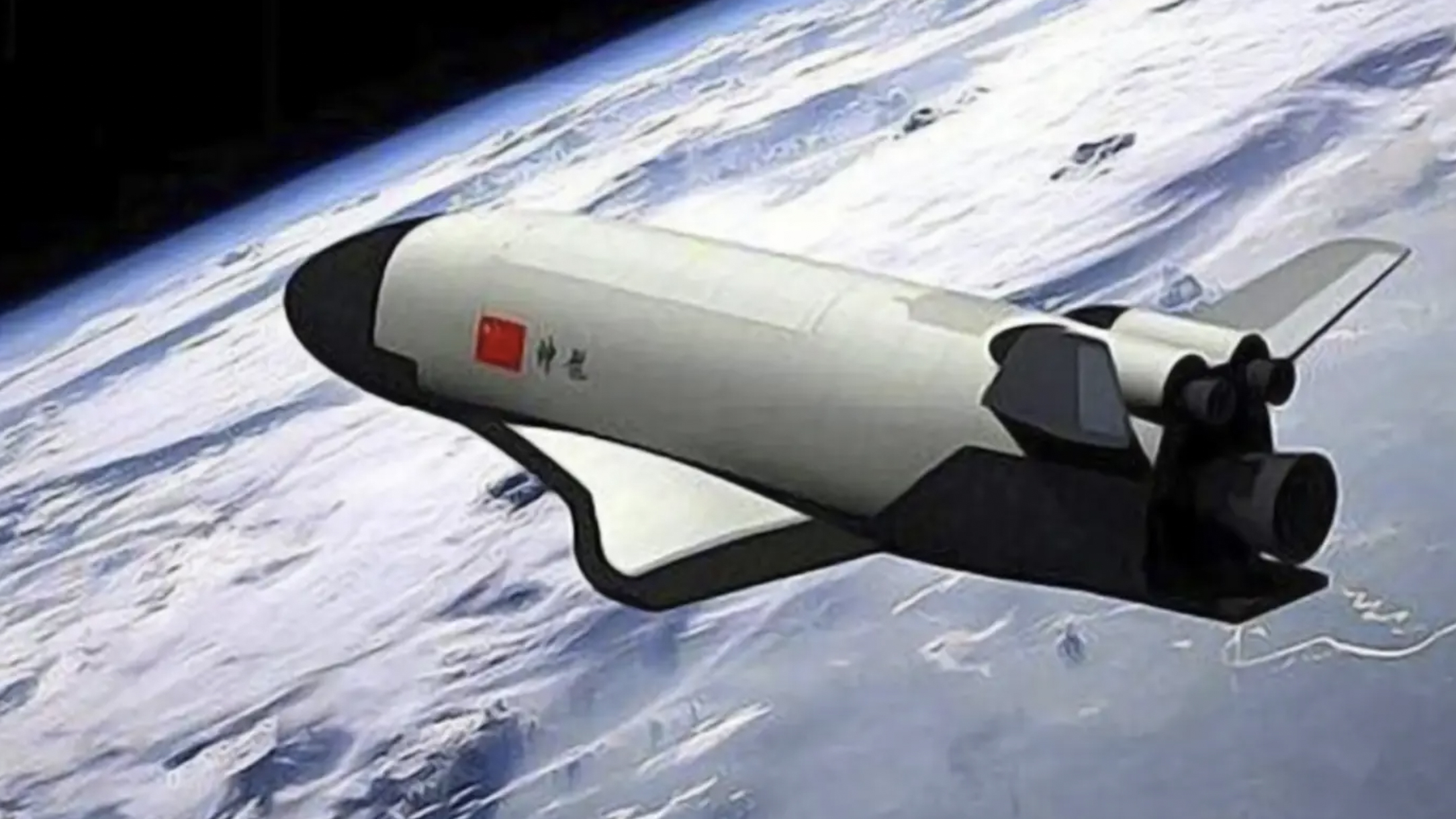 Concept art of reusable Chinese spaceplane.