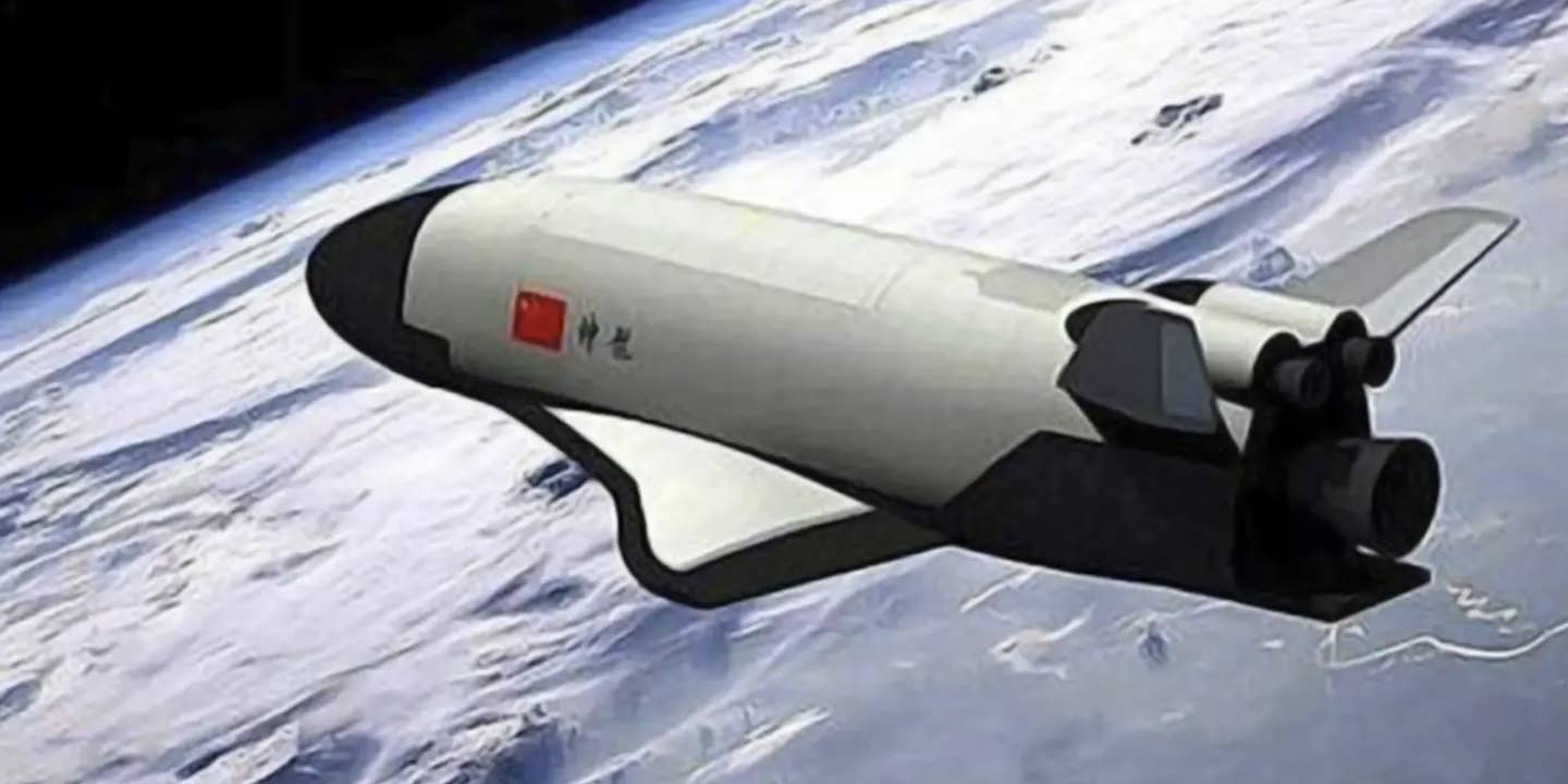 Concept art of reusable Chinese spaceplane.