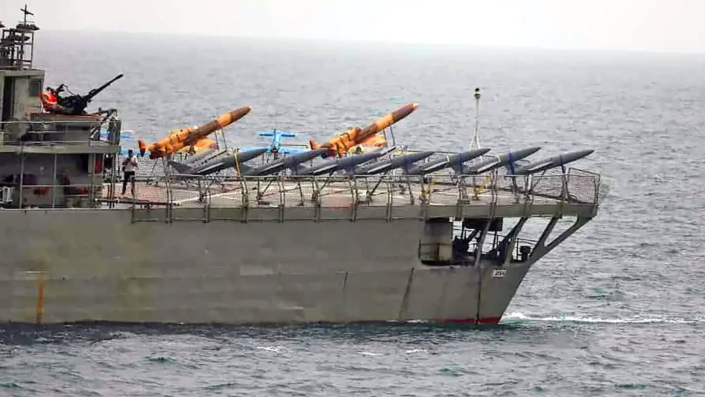 One of Iran's 'drone carriers.' (Iranian State Media)