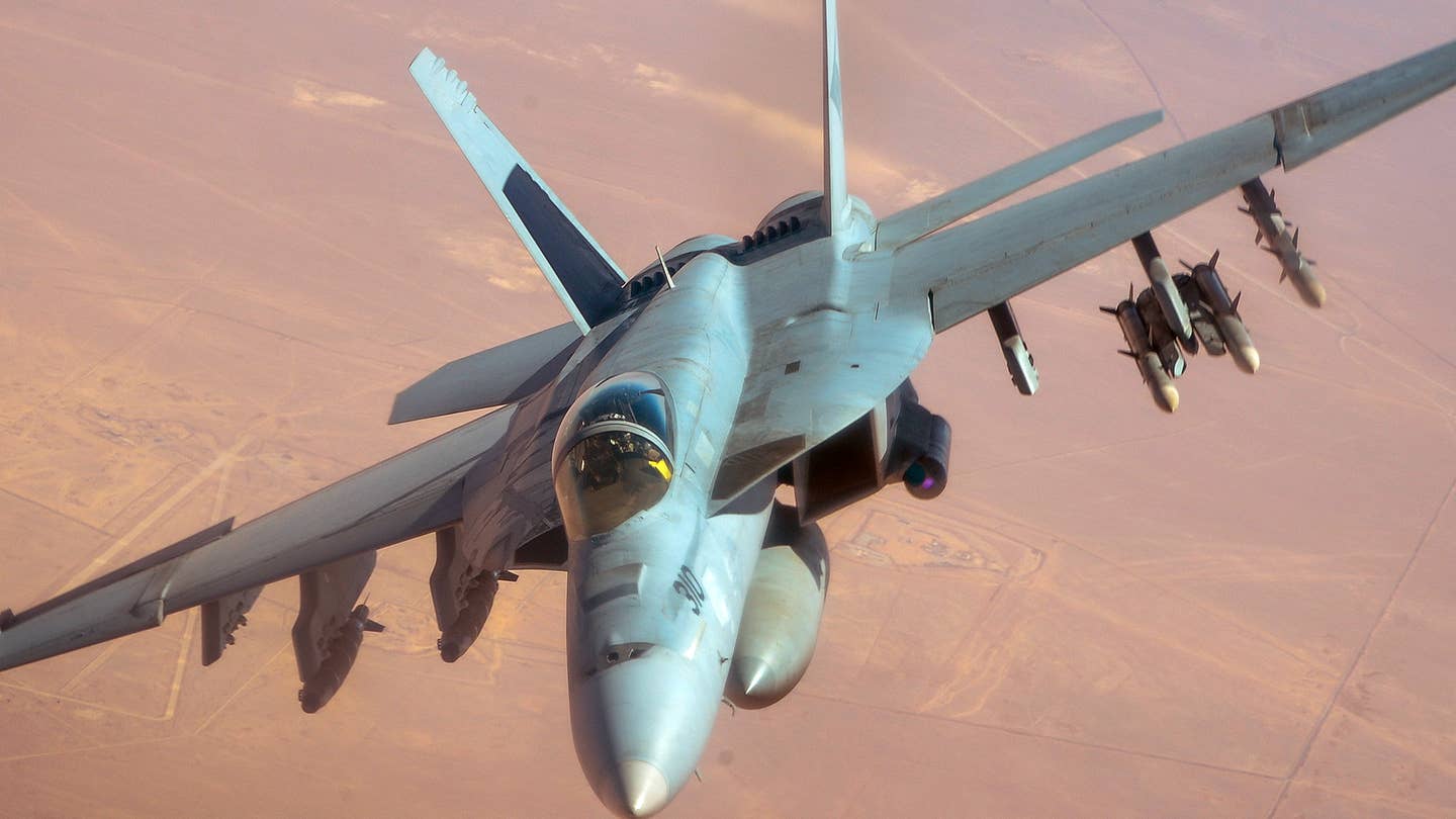 Super Hornets from the aircraft carrier Dwight David Eisenhower struck Houthi missile installations today.