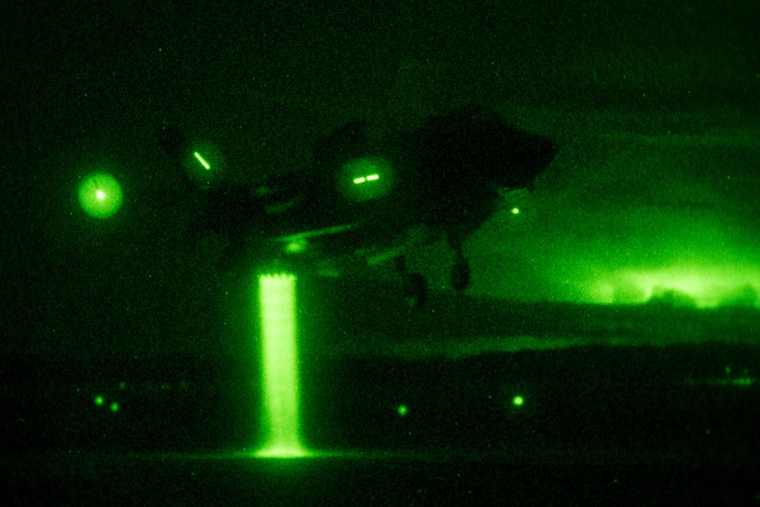 U.S. Marine Corps Maj. Michael Lippert and Peter Wilson, F-35 test pilots at the Patuxent River Integrated Test Force (ITF), conduct night field carrier landing practices Aug. 30, 2018, at NAS Patuxent River in preparation for the First of Class Flight Trials (Fixed Wing) on HMS Queen Elizabeth.

During two FOCFT (FW) phases, held back-to-back this fall, the Pax River ITF team plans to perform a variety of flight maneuvers and deck operations to develop the F-35B operating envelope on United Kingdom’s Queen Elizabeth Class carriers. A third FOCFT (FW) phase followed by operational testing is scheduled for 2019. Together, the tests will help the U.K. Ministry of Defence reach F-35B initial operating capability (maritime) in 2020.