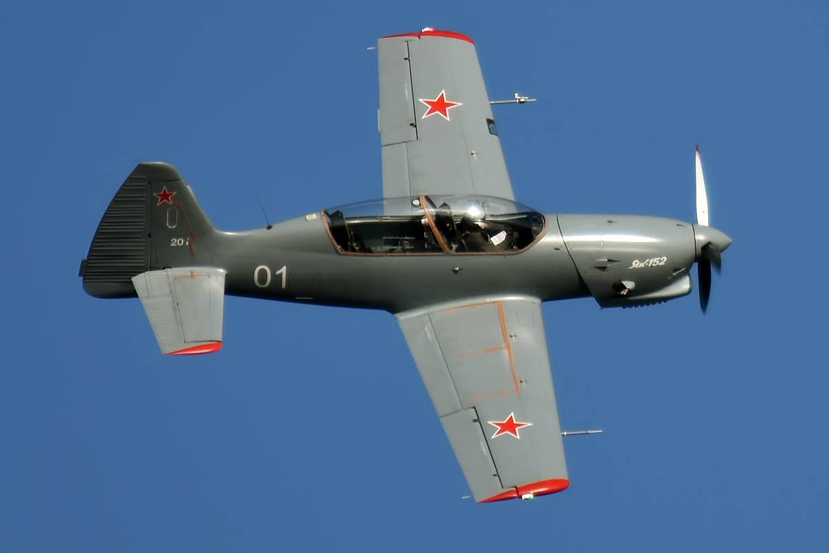 A Yakovlev Yak-152 prototype piston-engine trainer. <em>Anna Zvereva/Wikimedia Commons</em>
