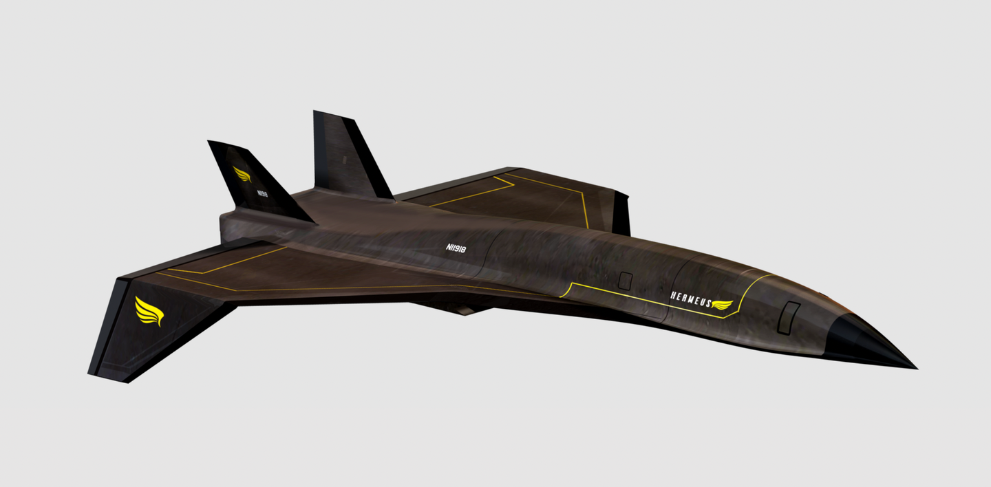 A concept for a future hypersonic transport aircraft from Hermeus.&nbsp;<em>Hermeus</em>