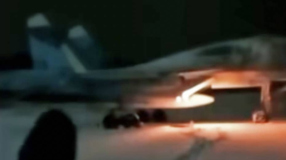 A Su-34 Fullback fighter-bomber apparently destroyed last night by a Ukrainian special forces team, as it sat on its airbase.