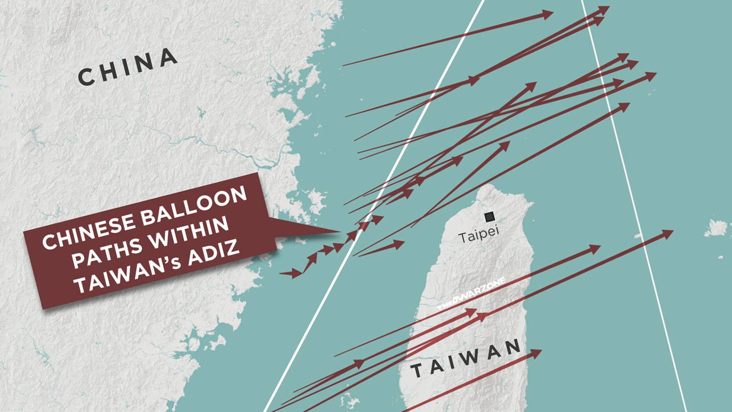 China Balloon Incursions Taiwan - Dec 2023 - Jan 2024