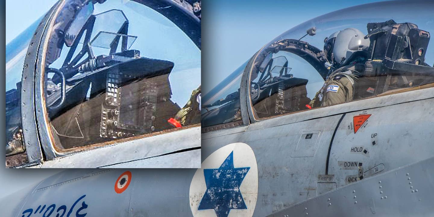 Rare look at the upgraded cockpit in an Israeli F-15A.