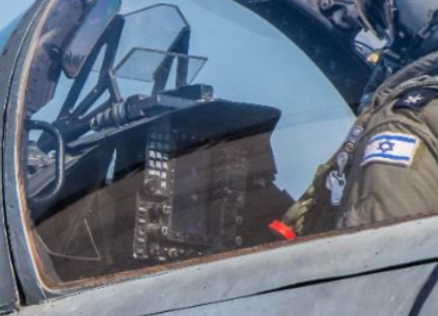 A poor quality but nonetheless interesting close-up view of the multifunctional display in the upgraded F-15A cockpit. <em>Israeli Air Force via X</em>