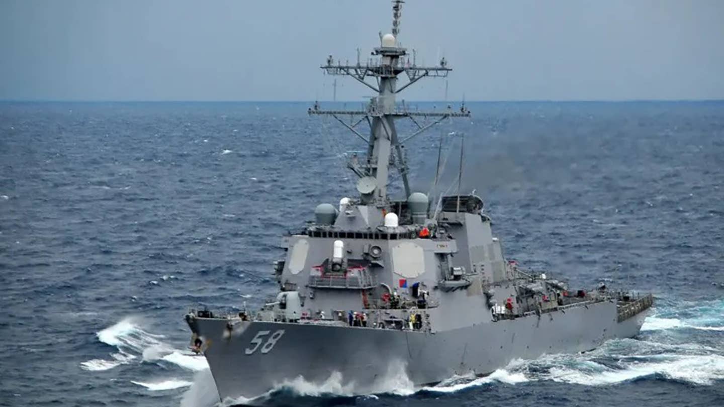 A U.S. fighter shot down a Houthi anti-ship cruise missile heading to the USS Laboon.