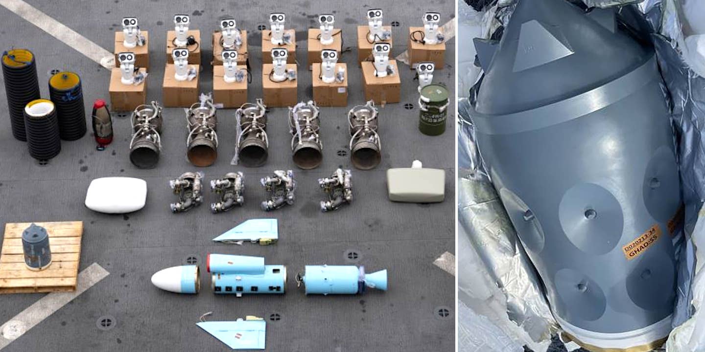 US Central Command has released pictures and information about missile parts and other materiel bound for Iranian-backed Houthi militants that it recently seized.