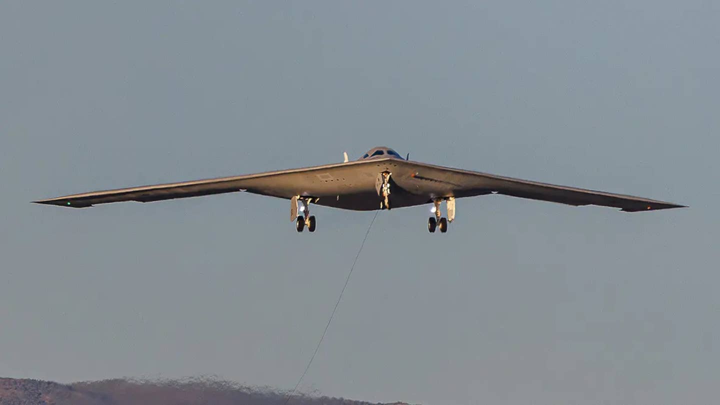 Flight testing of the B-21 Raider at Edwards Air Force Base in California is now underway.
