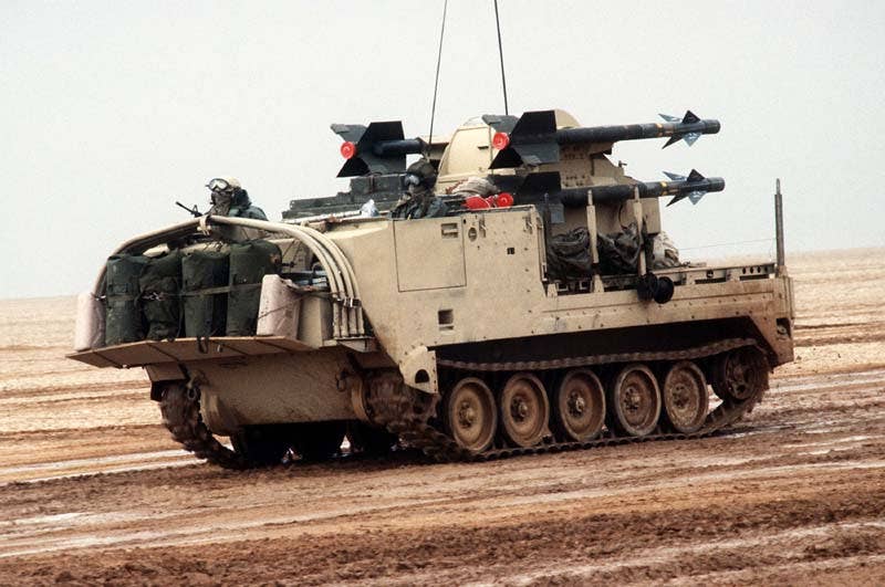 An example of a US Army Chaparral system using the M113-derived carrier vehicle. <em>US Army</em>