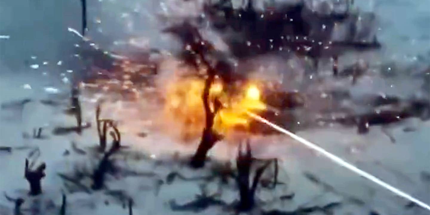 New video shows a Ukrainian Bradley Fighting Vehicle mauling a Russian T-90M Breakout tank.