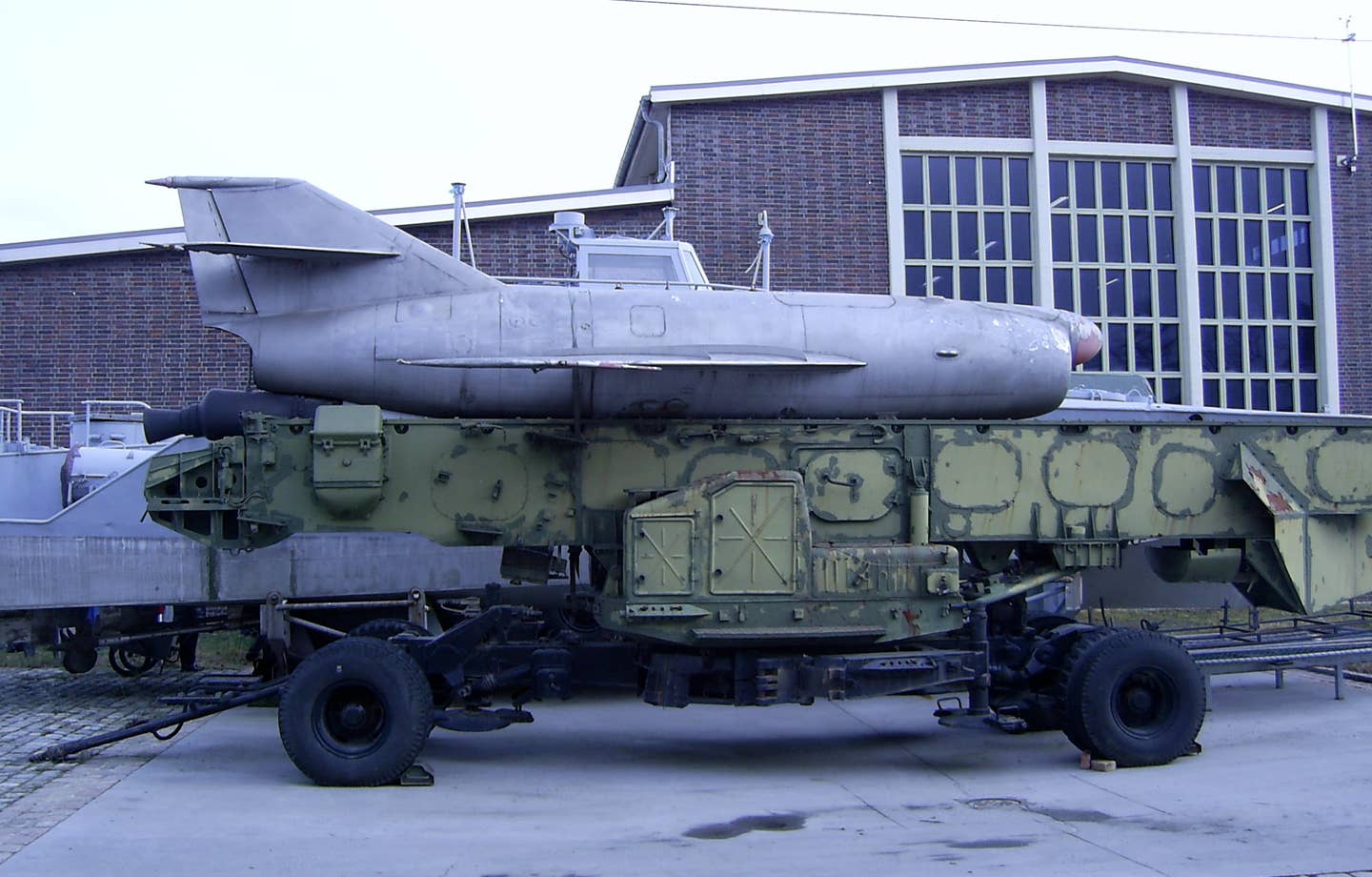 The Soviet first-generation Sopka (SSC-2B Samlet) coastal defense anti-ship missile. <em>Hoffi63/Wikimedia Commons</em>