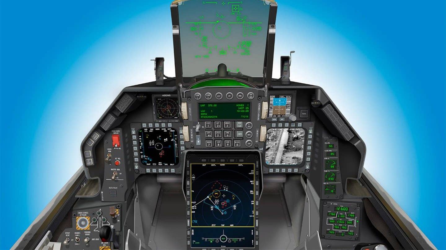 The Block 70 F-16 cockpit. <em>Lockheed Martin</em>