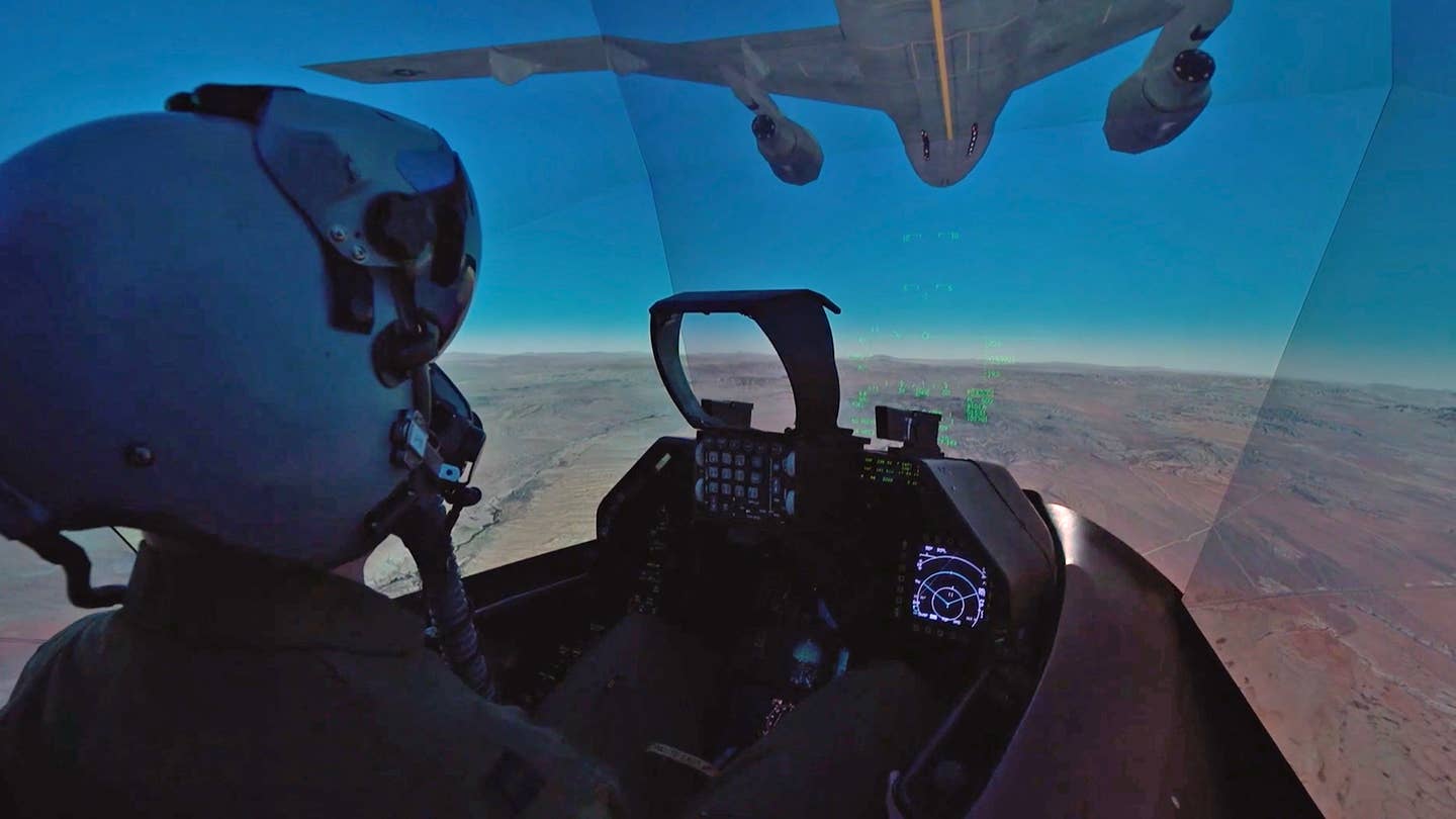 The Nellis Virtual Test and Training Center is an important synthetic training facility. <em>USAF</em>