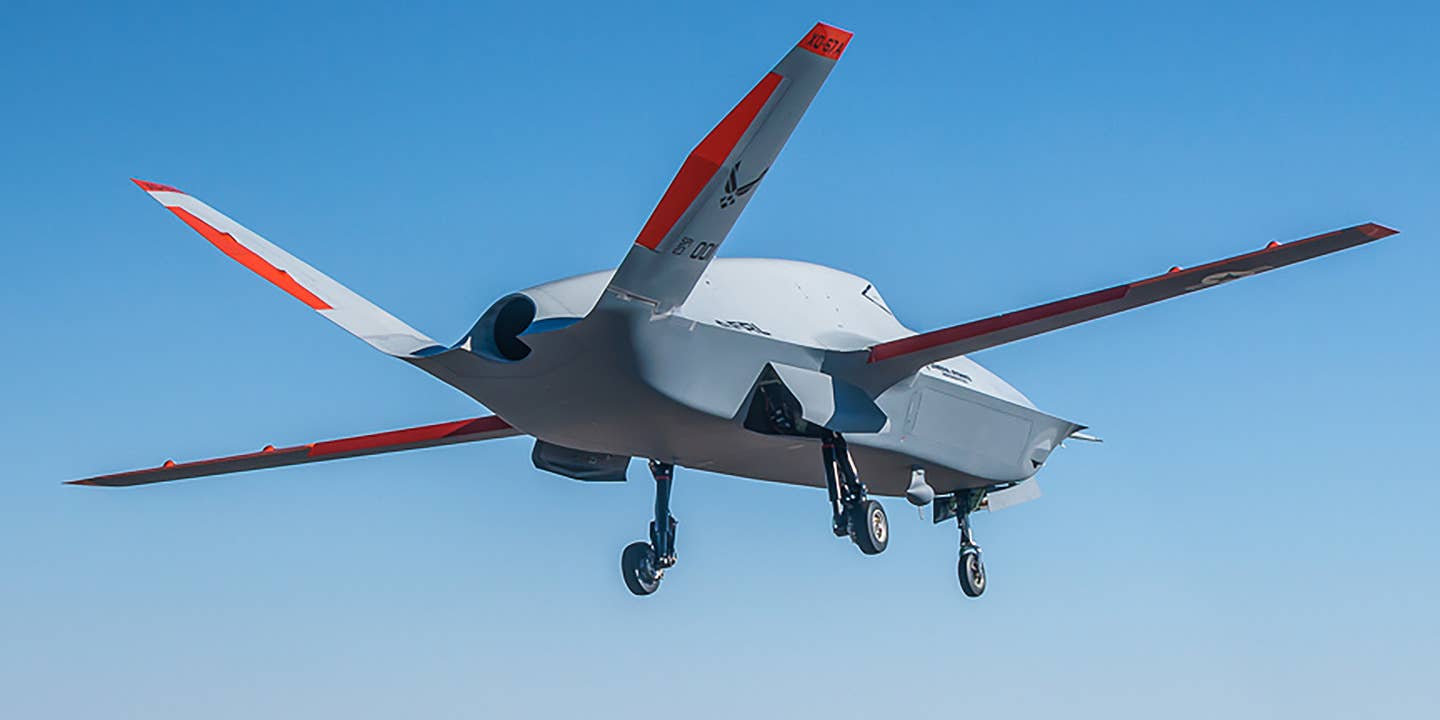 As part of the announcement of the first flight its new XQ-67A drone, the Air Force has shared new information about its Off-Board Sensing Station program and revealed the existence of a companion Off-Board Weapon Station concept.