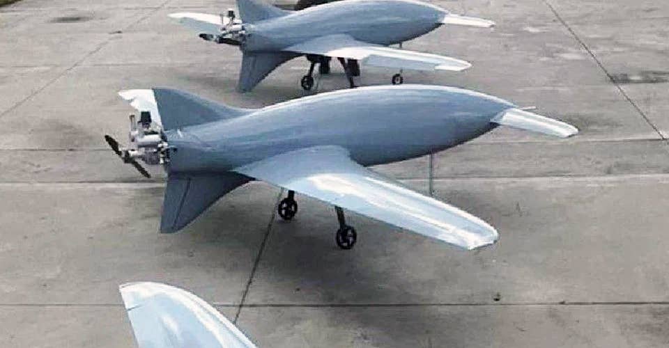 Ukraine's arsenal of long-range strike drones is rapidly evolving and expanding, too. Here are 'Beaver' long-range kamikaze drones. (Unknown author)