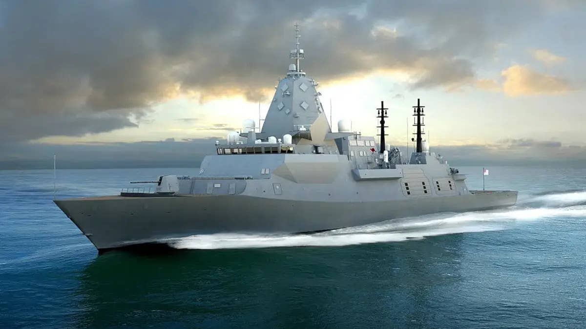 A rendering of a future <em>Hunter</em> class frigate. <em>Australian Department of Defense </em>