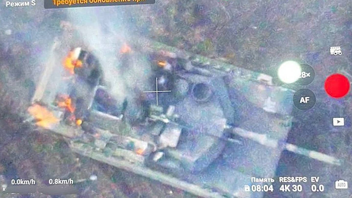Imagery has emerged that looks to show one of Ukraine's prized U.S.-supplied M1 Abrams tanks having suffered significant damage.