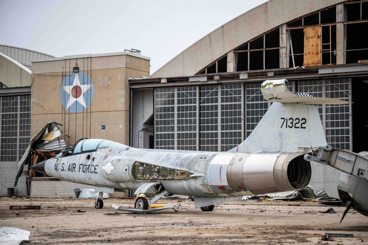F-104 Starfighter seen outside the hangar. <em>Wright-Patterson AFB image</em>
