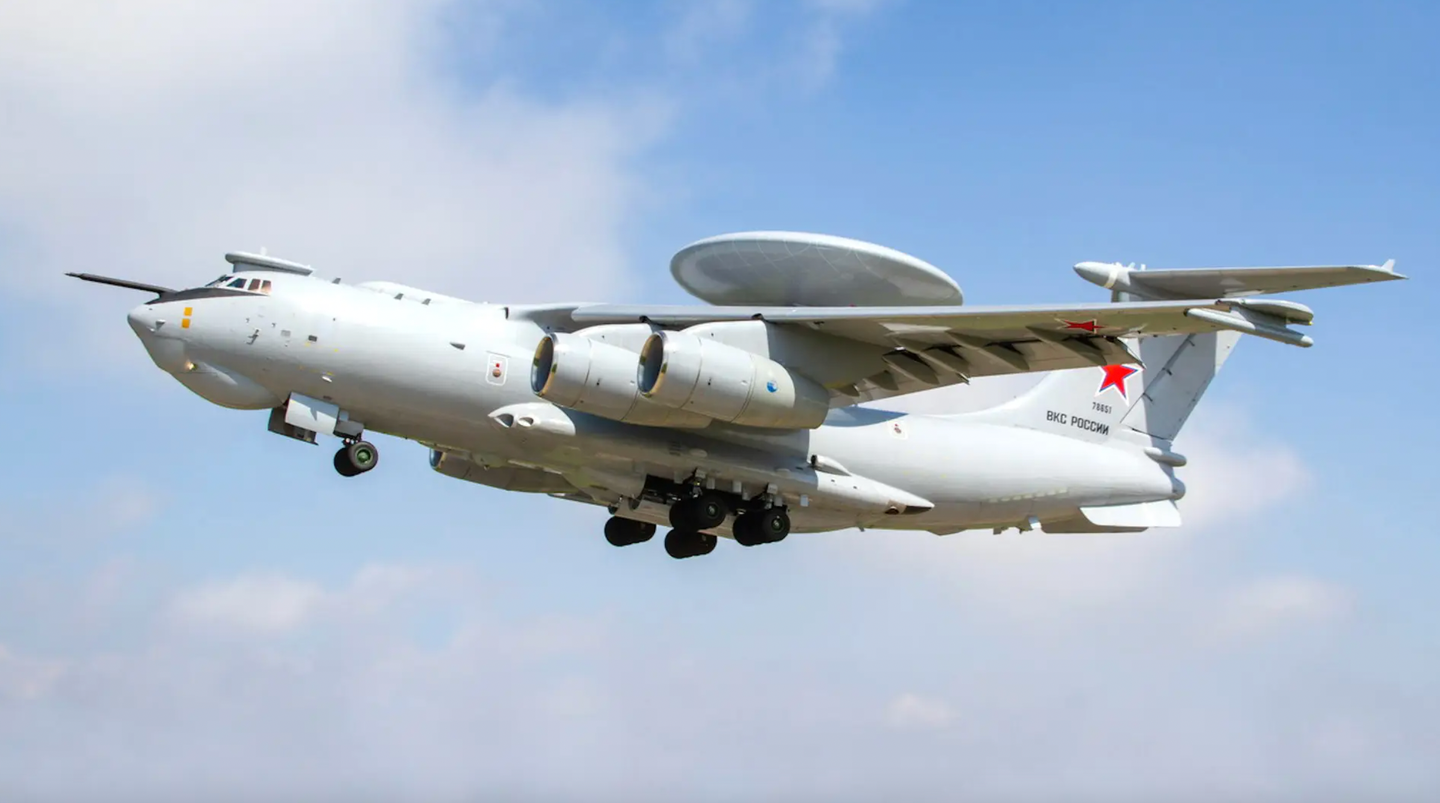 The prototype A-100 Premier airborne early warning and control aircraft.&nbsp;<em>Rostec</em>