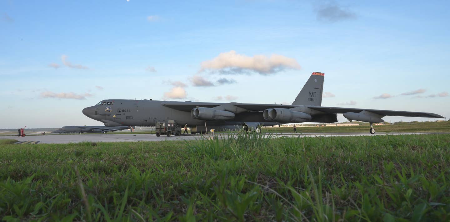 B-52H bombers at Andersen Air Force Base on Guam. <em>USAF</em>