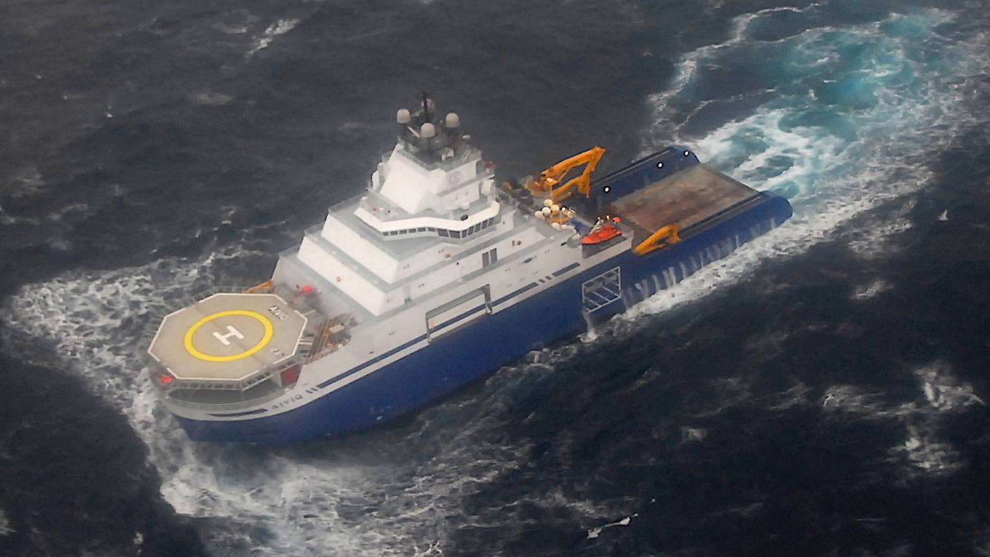 The M/V <em>Aiviq</em> off the coast of Alaska in 2012. <em>USCG</em>