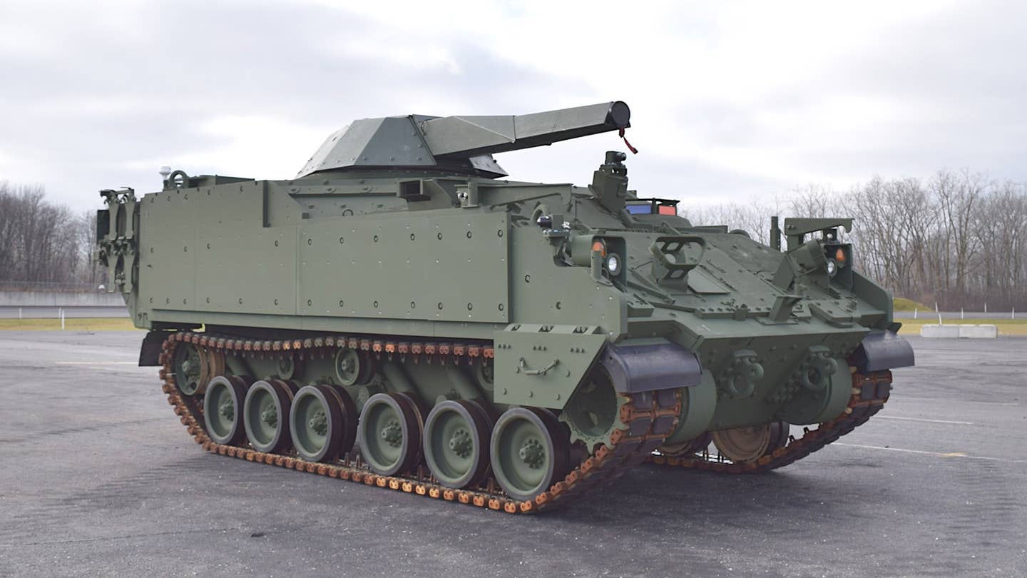 The Army has received a prototype variant of its Armored Multi-Purpose Vehicle (AMPV) armed with a Patria NEMO 120mm turreted mortar.