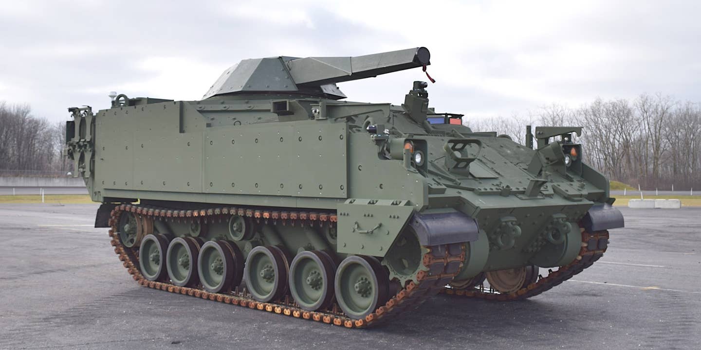 The Army has received a prototype variant of its Armored Multi-Purpose Vehicle (AMPV) armed with a Patria NEMO 120mm turreted mortar.