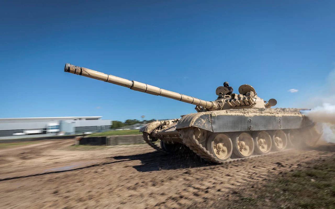 TTM's T72M1 in action. <em>The Tank Museum</em>