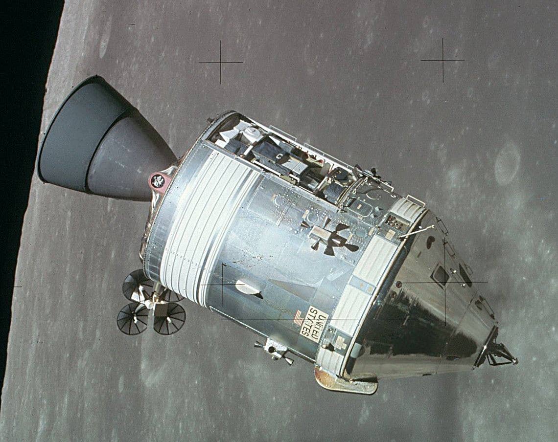 The Command and Service Module used in the Apollo 15 mission in 1971.&nbsp;<em>NASA</em>