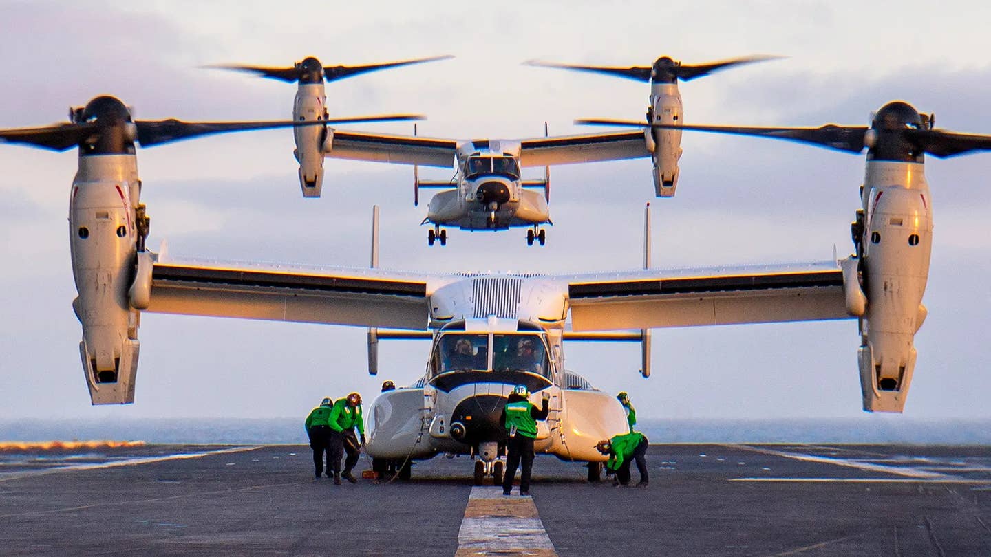 U.S. Navy CMV-22B Ospreys. <em>USN</em>